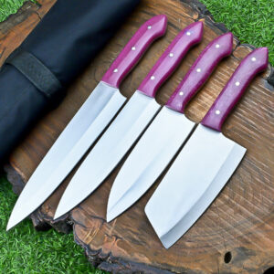 handmade J2 Japanese Steel Kitchen Cooking Chefs Knives set