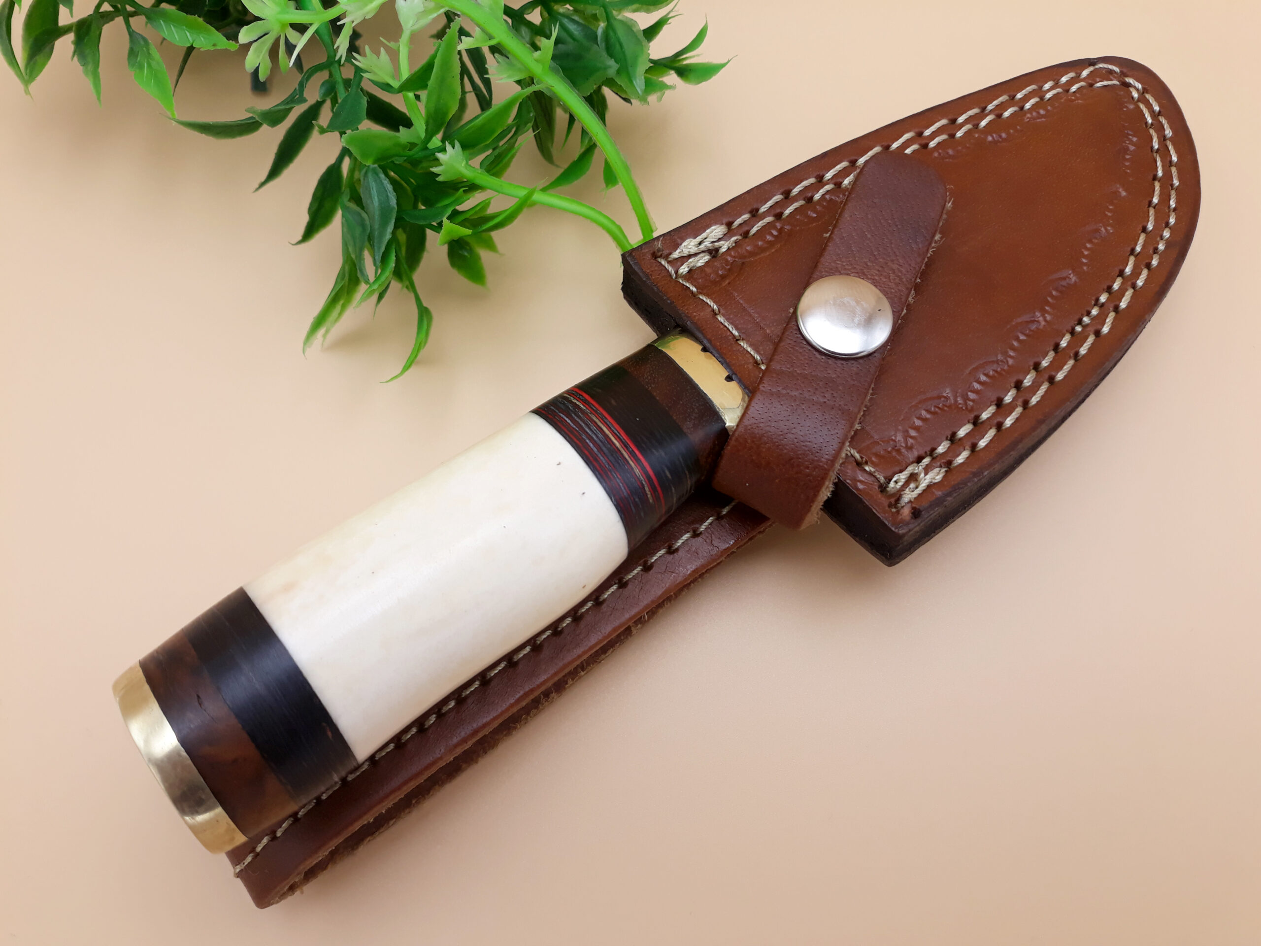 Handmade Forged in Fire Damascus Steel Camping Survival Bushcraft Tactical Hunting Knife - Image 6