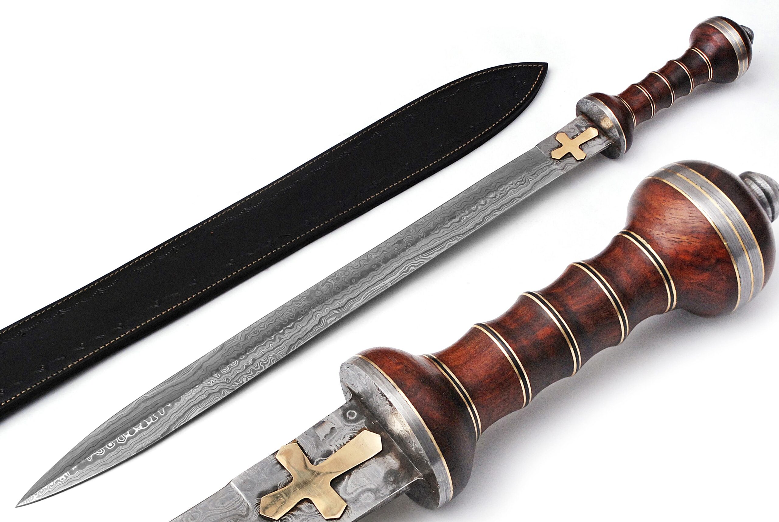 Damascus steel Medieval Sword rain Drop Damascus
