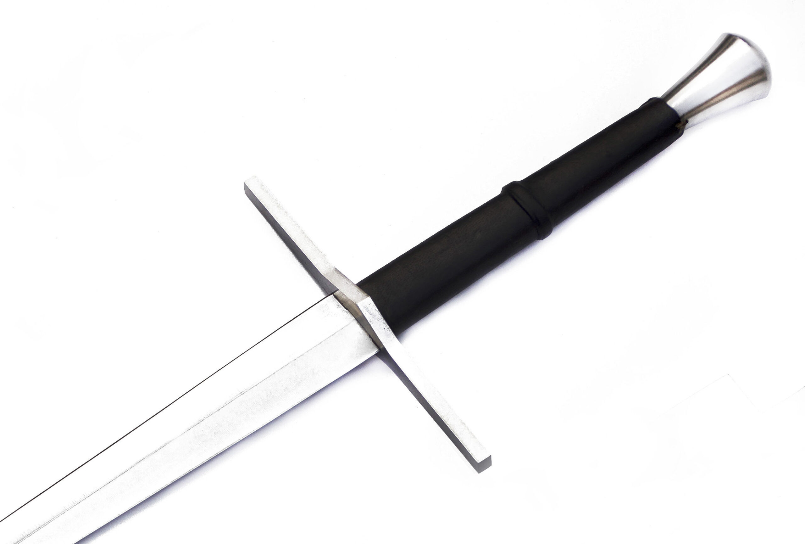 Collectible warrior sword with traditional leather grip