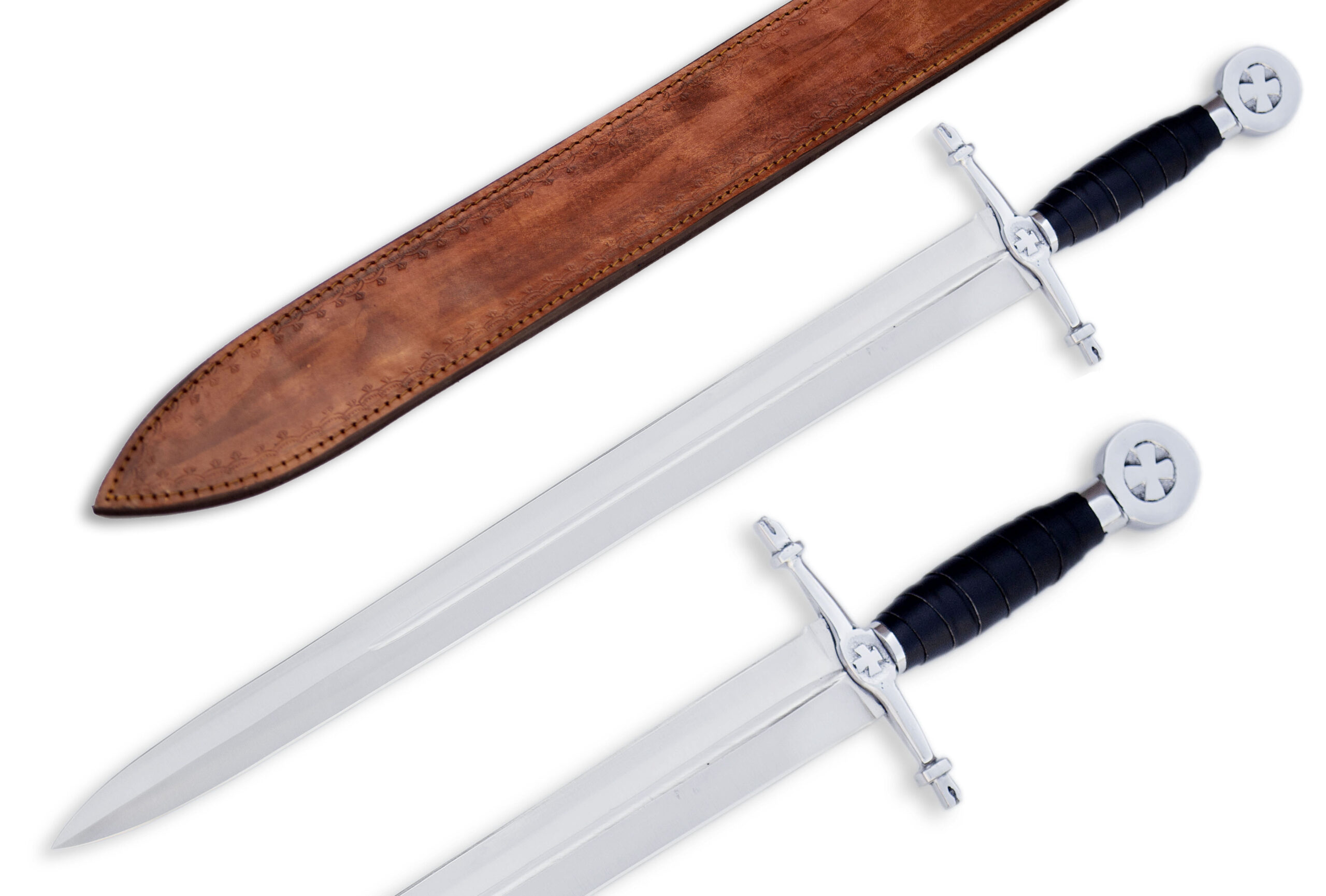 Handmade Carbon steel Knight sword