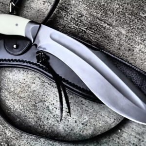 D2 Steel Handmade Custom Crafted Survival Bushcraft Hunting Sharp Blade Jungle Kukri Bowie Knife.
