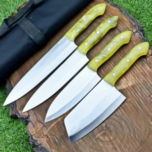 d2 steel handmade chef kitchen cooking knives set